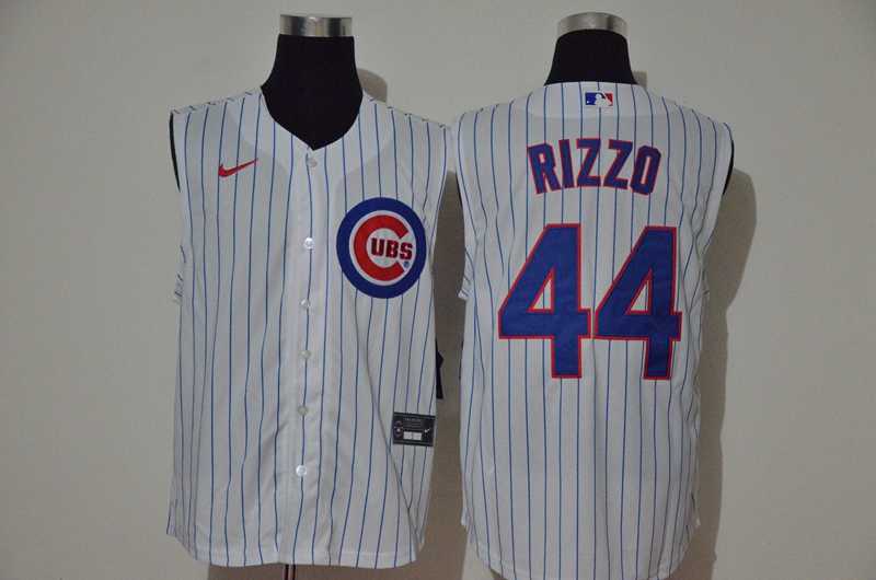 Cubs 44 Anthony Rizzo White Nike Cool Base Sleeveless Jersey,We sell and wholesale Cubs 44 Anthony Rizzo White Nike Cool Base Sleeveless Jersey on line form chian!